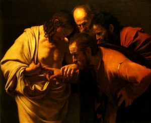 Caravaggio's "The Incredulity of Saint Thomas" (1601-02)