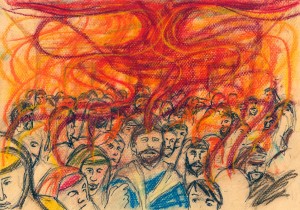 “Mark A Hewitt, Pastel & pen. 26 May 2012â€